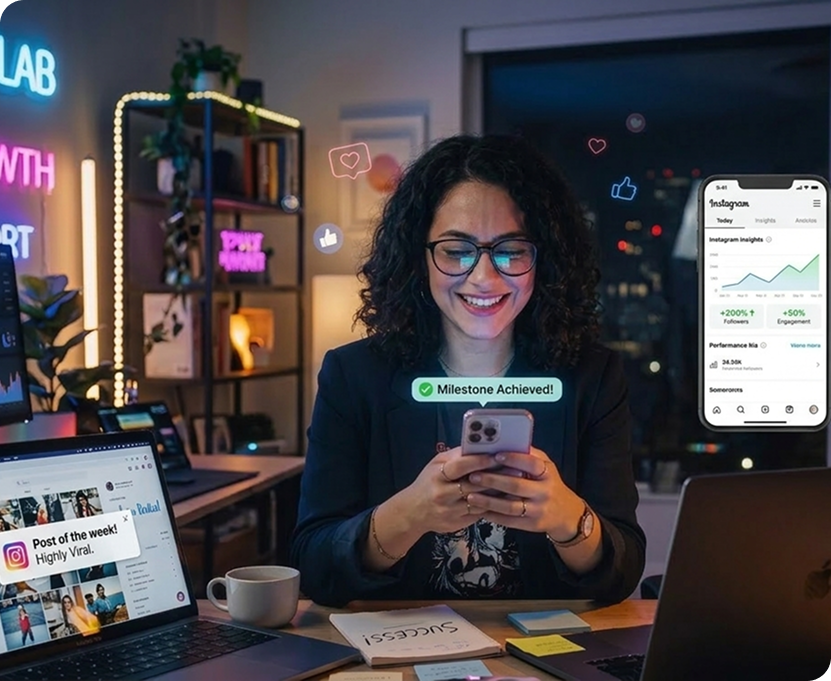 With SentLogic — automated DMs
